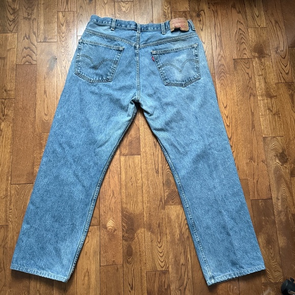 Levi's - Light Blue Regular Fit 505 Jeans - Picture 8 of 13